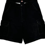 Dickies Cargo Shorts - 32W 10L Black Cotton