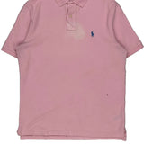 Polo By Ralph Lauren Polo Shirt - Medium Pink Cotton
