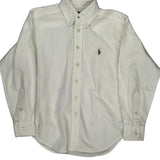 Age 6-7 Ralph Lauren Shirt - Small White Cotton
