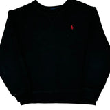 Age 7 Polo By Ralph Lauren Sweatshirt - Small Black Cotton