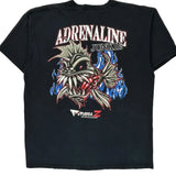 Adrenaline Junkie Pirana Z Graphic T-Shirt - XL Black Cotton