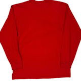 Vintage Nike College Long Sleeve T-Shirt - Large Red Cotton