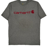 Carhartt Spellout T-Shirt - Medium Gray Cotton