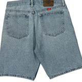 Wrangler Denim Shorts - 32W 10L Light Wash Cotton