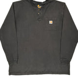 Carhartt Long Sleeve T-Shirt - 2XL Black Cotton