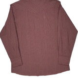 Tall Wrangler Checked Shirt - XL Red Cotton Blend