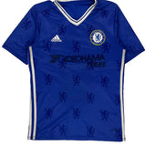 Chelsea Fc Adidas Football Shirt - Small Blue Polyester
