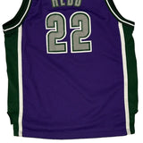 Age 12-13 Milwaukee Bucks Reebok Nba Jersey - Large Purple Polyester