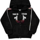Age 3 True Religion Striped Hoodie - 2XS Black Cotton