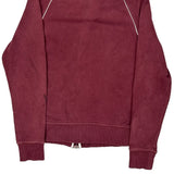 Nike Track Jacket - Medium Burgundy Cotton Blend
