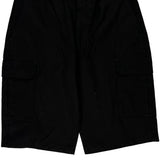 Dickies Cargo Shorts - 31W 12L Black Polyester Blend