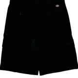 Dickies Cargo Shorts - 32W 10L Black Cotton Blend