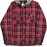 Dickies Checked Jacket - Large Gray Cotton