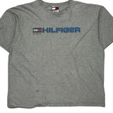 Tommy Hilfiger Spellout T-Shirt - XL Grey Cotton