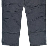 Carhartt Double Knee Cargo Trousers - 38W 30L Grey Cotton