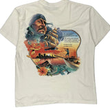 Mother Mother Ocean Caribbean Surf Single Stitch T-Shirt - XL Cream Cotton