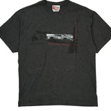Budweiser Racing Chase Authentics Nascar T-Shirt - Large Grey Cotton Blend