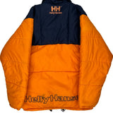 Helly Hansen Spellout Puffer - Small Navy Down And Feather