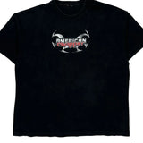 Motorcycle American Chopper Graphic T-Shirt - XL Black Cotton