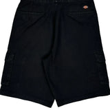 Dickies Cargo Shorts - 34W 10L Black Cotton