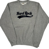 New York Hard Rock Cafe Graphic Sweatshirt - Large Gray Cotton