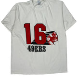 49Ers Anvil Football T-Shirt - XL Red Cotton