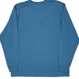 Carhartt Long Sleeve T-Shirt - Large Blue Cotton
