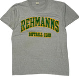 Softball Club Screen Stars T-Shirt - XL Grey Cotton Blend