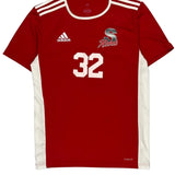 Rebels Adidas Football Jersey - Small Red Polyester