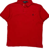 Polo By Ralph Lauren Slim Fit Polo Shirt - Large Red Cotton