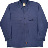 Dickies Shirt - Large Blue Cotton