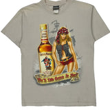 Got A Little Captain In You? Captain Morgan Graphic T-Shirt - Large Beige Cotton