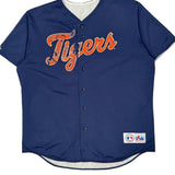 Tigers Majestic Mlb Football Jersey - XL Orange Polyester