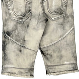 True Religion Tie-Dye Denim Shorts - 30W 15L Acid Wash Cotton