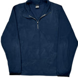 Nike 1/4 Zip - 2XL Blue Polyester