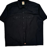 Dickies Short Sleeve Shirt - 2XL Black Polyester Blend