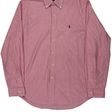 Ralph Lauren Striped Shirt - Large Pink Cotton