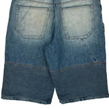 Phat Farm Denim Shorts - 36W 13L Blue Denim