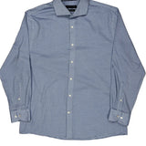 Tommy Hilfiger Slim Fit Shirt - Large Blue Cotton