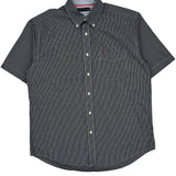 Tommy Hilfiger Short Sleeve Shirt - XL Grey Cotton