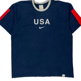 Vintage Usa Nike T-Shirt - XL Blue Cotton