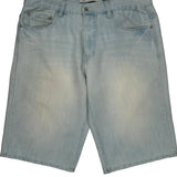 Avirex Denim Shorts - 38W 12L Light Wash Cotton Blend