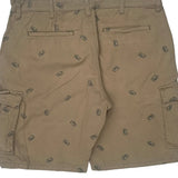 Old Navy Graphic Cargo Shorts - 36W 10L Khaki Cotton