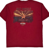 Harley Davidson Graphic T-Shirt - Large Red Cotton
