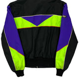 Goretex Unbranded Graphic Ski Jacket - Medium Black Nylon