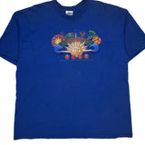 Made In USA Paradise Pier Disney Graphic T-Shirt - 2XL Blue Cotton