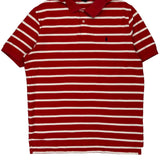 Polo By Ralph Lauren Striped Polo Shirt - XL Red Cotton