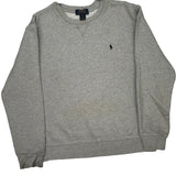 Age 10-12 Polo By Ralph Lauren Sweatshirt - Large Grey Cotton