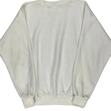 90S Blank Made In USA Pro Select Sweatshirt - Large White Cotton Blend