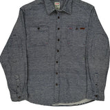 Dickies Striped Shirt - 2XL Blue Cotton